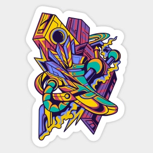 Flying Sneakers Sticker